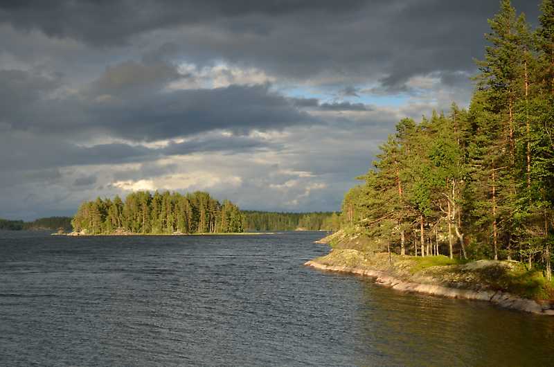 Paddeln im Saimaa See